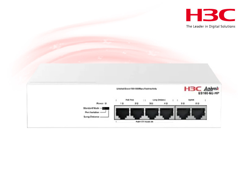 รูปสินค้า H3C Aolynk ES100-6G-HP Ethernet Switch